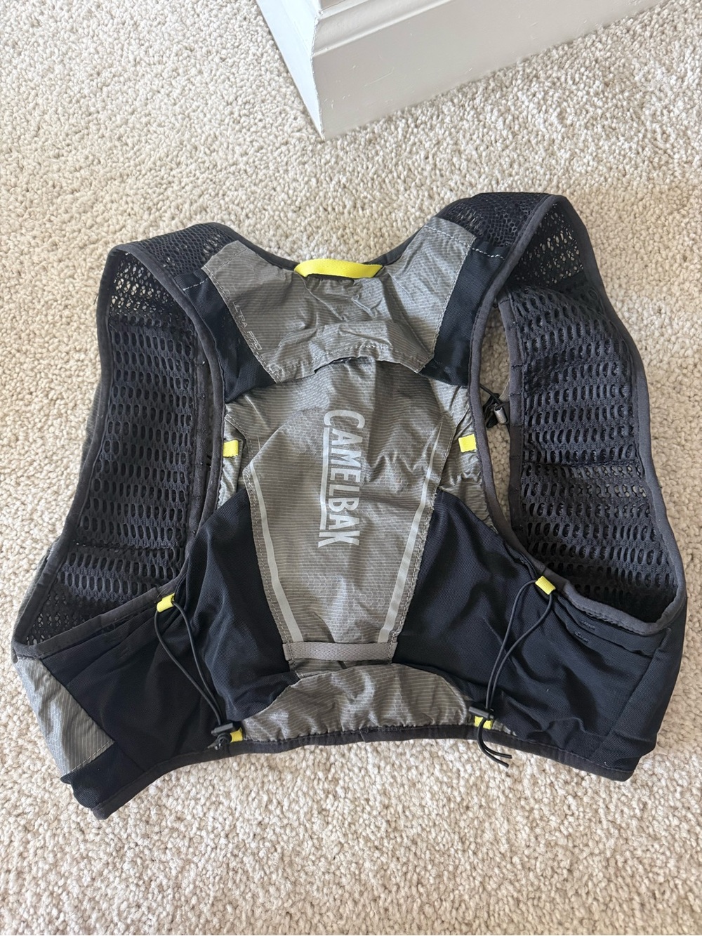 CamelBak Running Hydration Vest in Black, Gray and Yellow